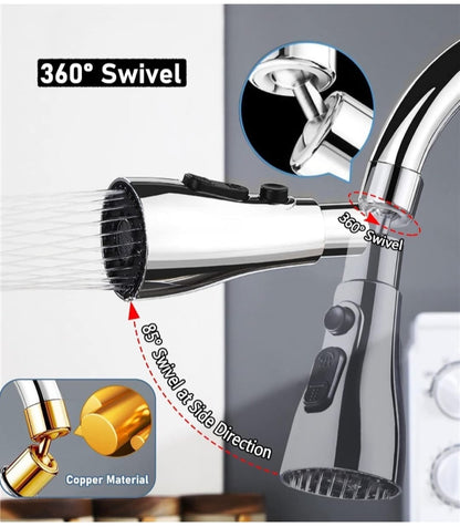 Tap Extender for Kitchen Sink – 360° Splash-Proof,
